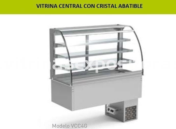 Vitrina buffet central refrigerada con cuba fria ventilada - Imagen 2