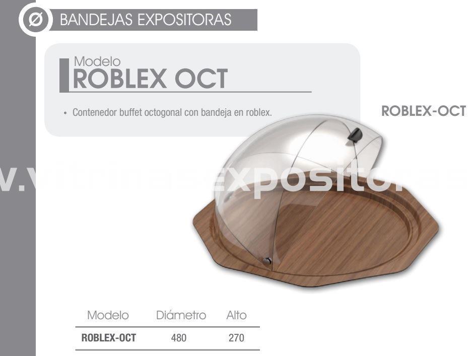 Bandeja expositora octogonal ROBLEX OCT - Imagen 1