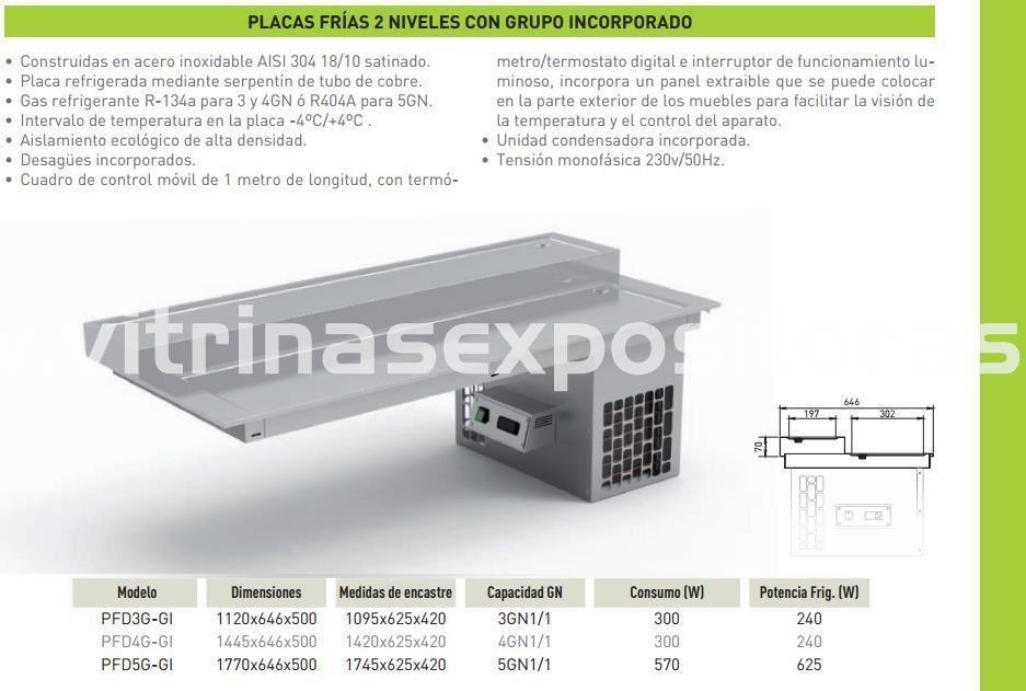 Expositor buffet 2 niveles - Imagen 1