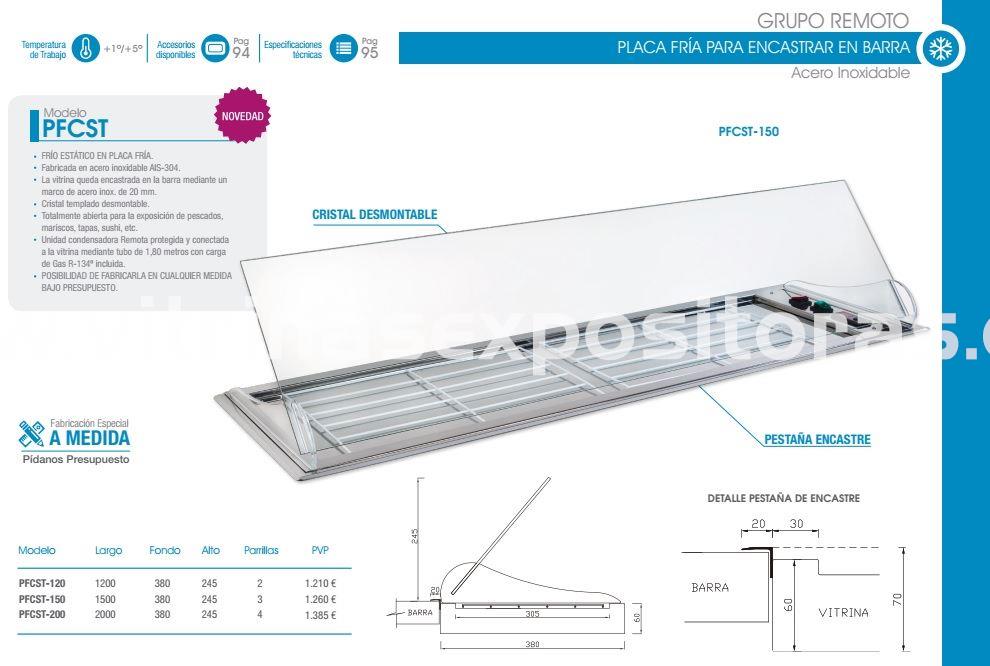 Vitrina Expositora Refrigerada para Tapas con Grupo Remoto T-4 Vitrinas  Gómez Oferta 824,01 €