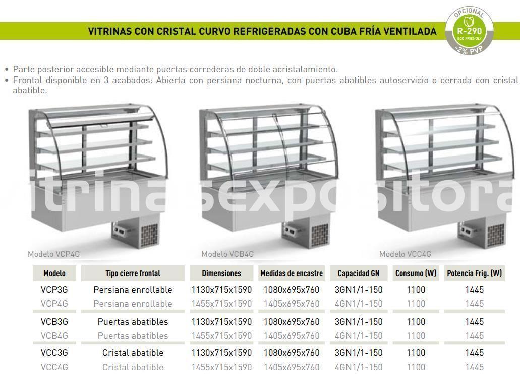 Vitrina buffet central refrigerada con cuba fria ventilada - Imagen 1