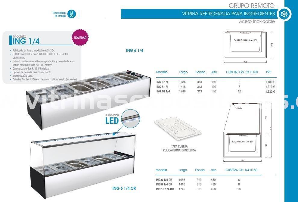 Vitrina expositora refrigerada para ingredientes ING - Imagen 1