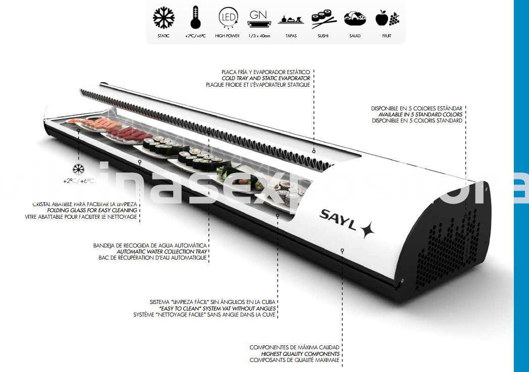 Vitrina expositora SUSHI STANDARD - Imagen 6