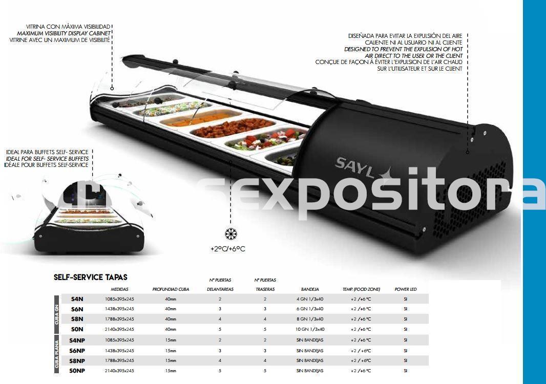 Vitrina fria Tapas Auto servicio - Imagen 6