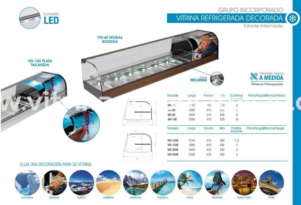 Vitrina frio VN-E DECORADA c/estante - Imagen 1