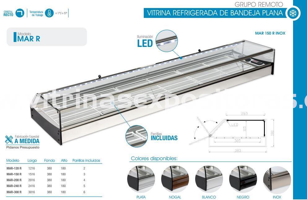 Vitrina refrigerada bandeja plana MAR R - Imagen 1