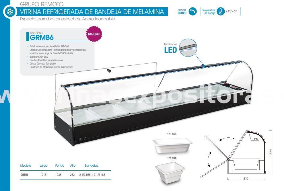 Vitrina refrigerada de bandeja de melamina - Imagen 1