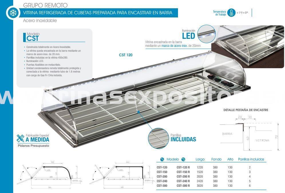 Vitrina refrigerada para encastrar CST - Imagen 2